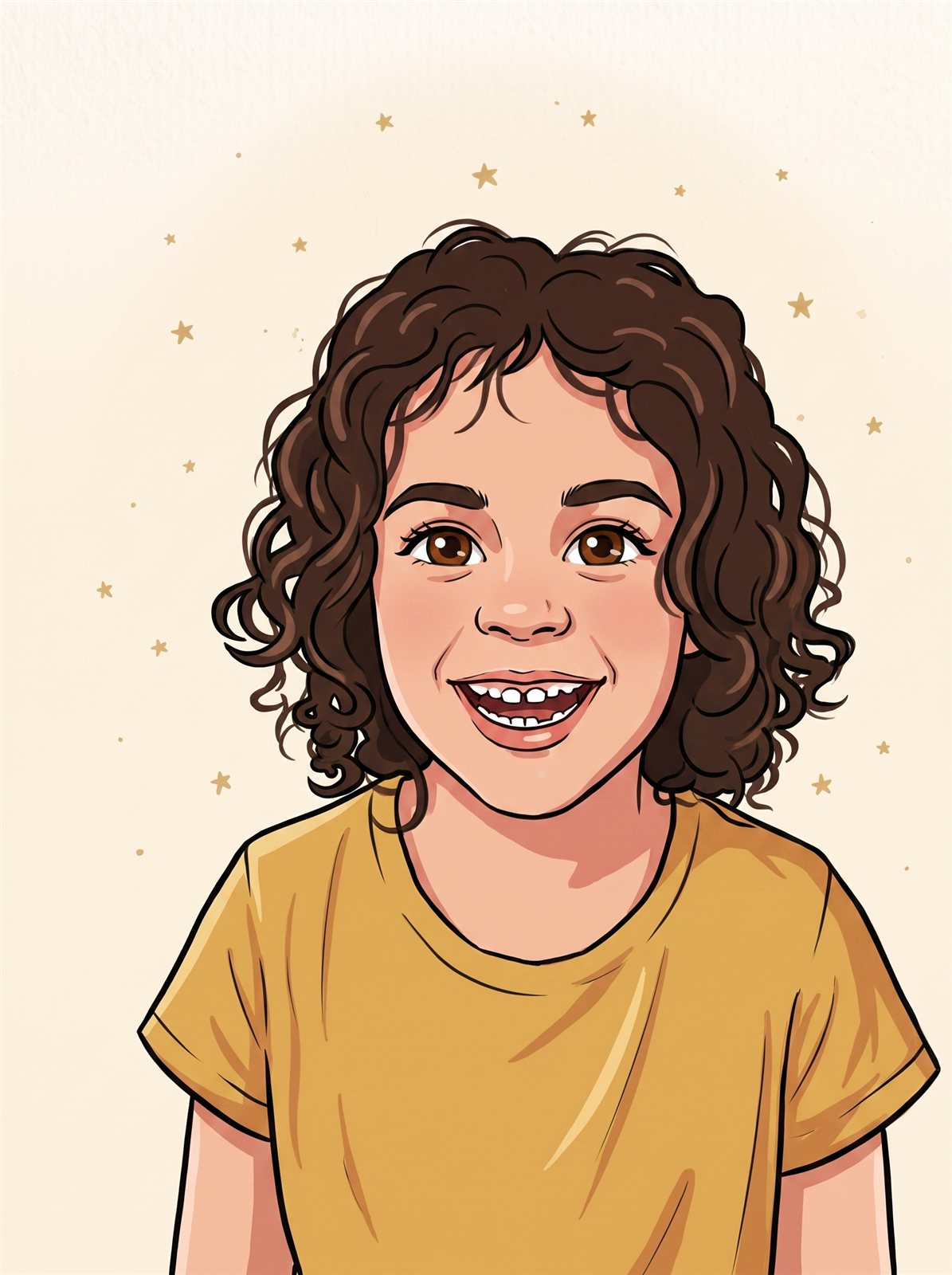 Mia im Comic-Stil